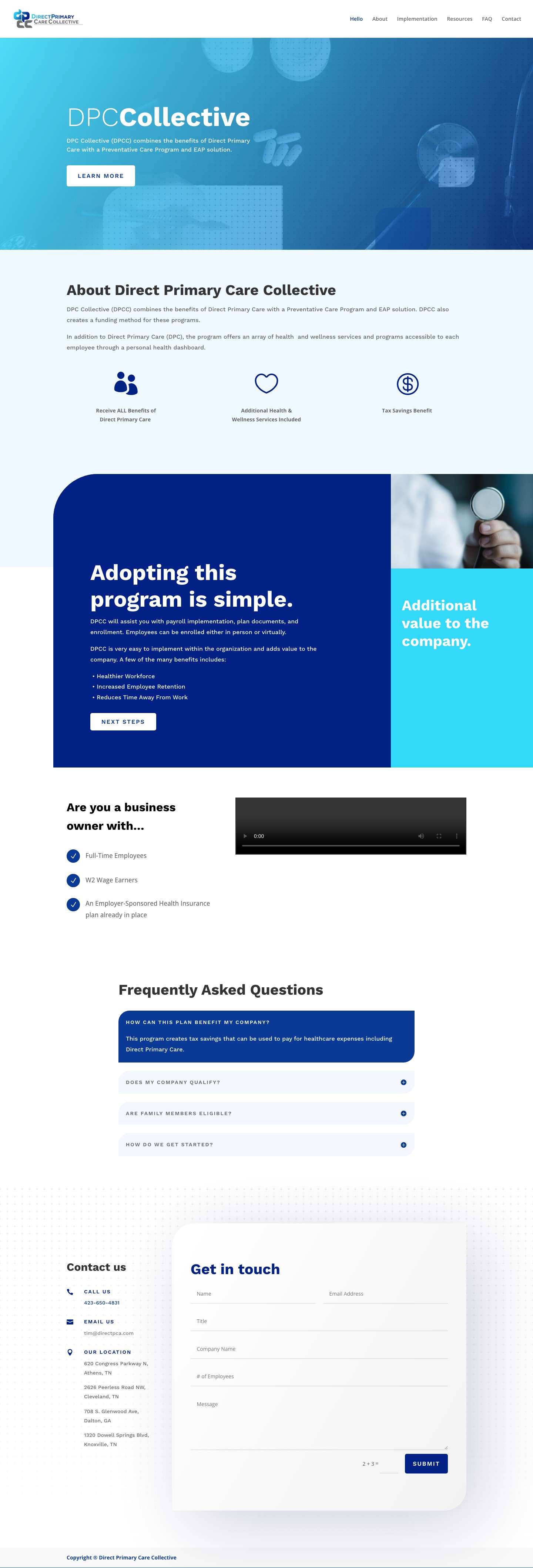 Direct Primary Care Collective | - Full Screenshot
