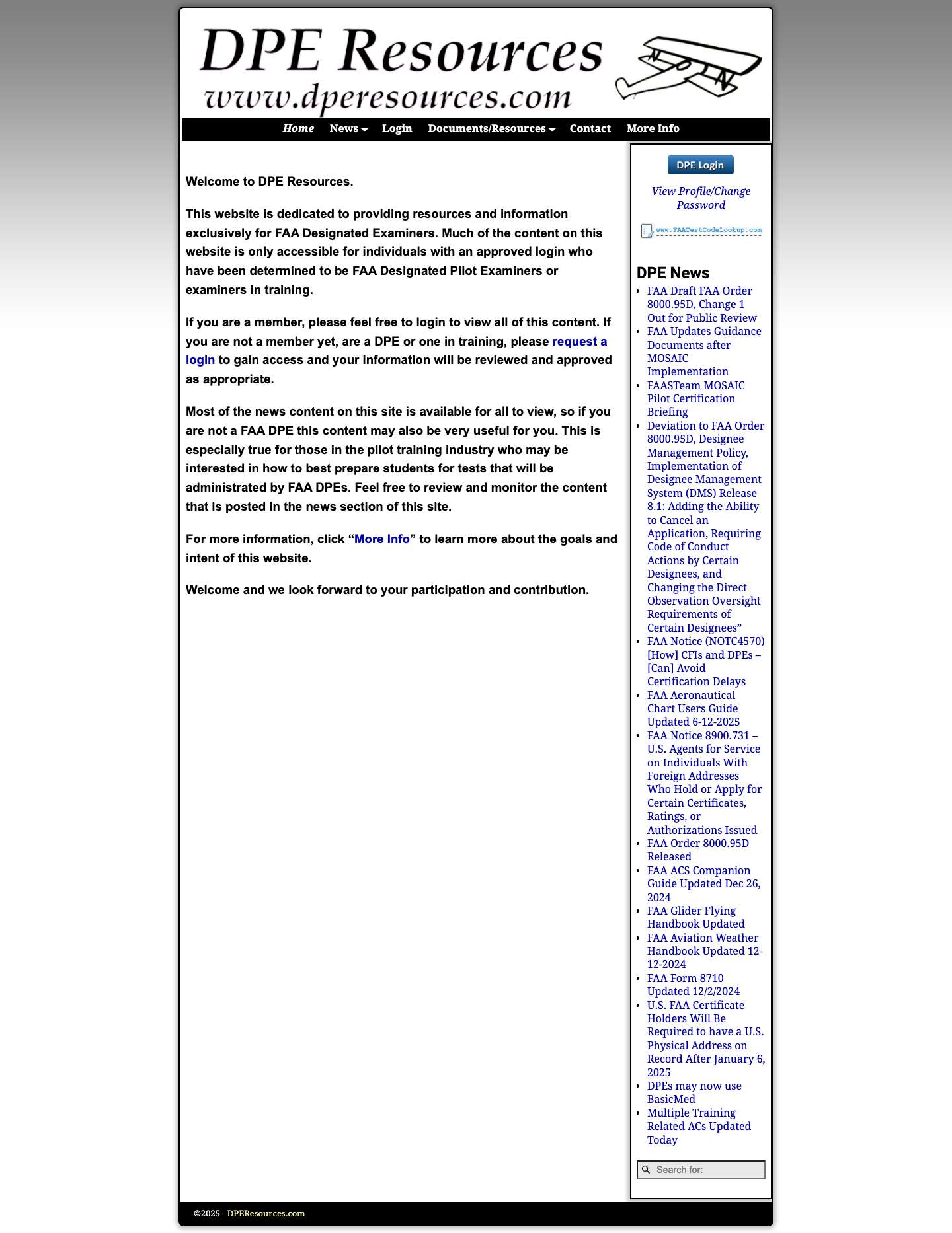 DPEResources.com - Full Screenshot