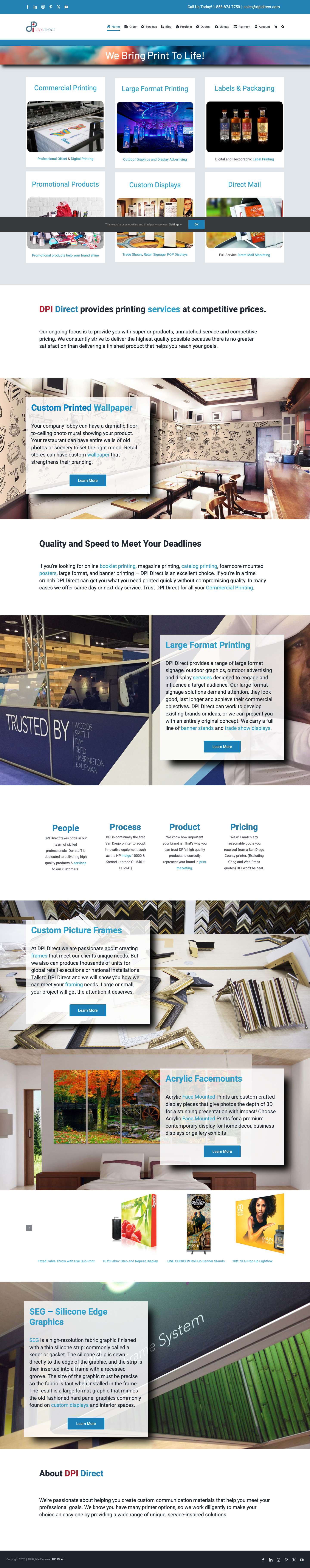 Large Format - Offset Printing - Labels - DPI Direct - Print Marketing - Full Screenshot