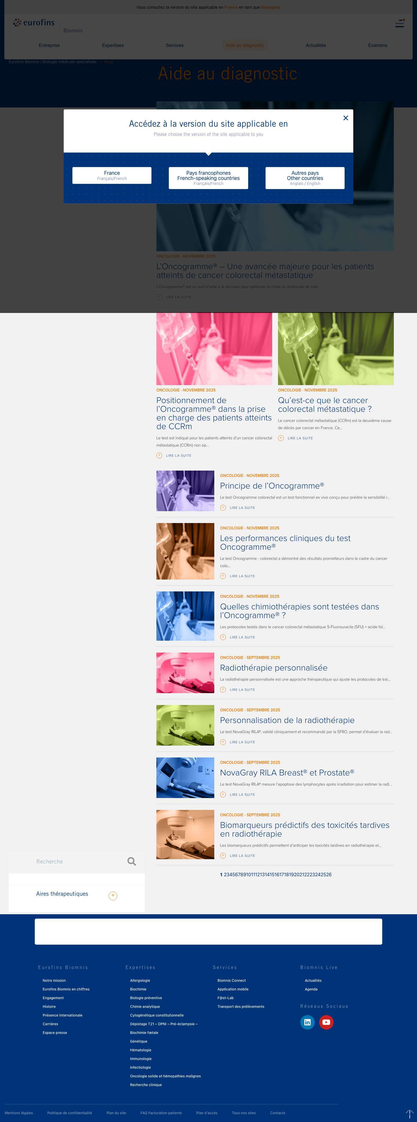 Blogs Archive | Eurofins BiomnisBlogs Archive | Eurofins Biomnis - Full Screenshot