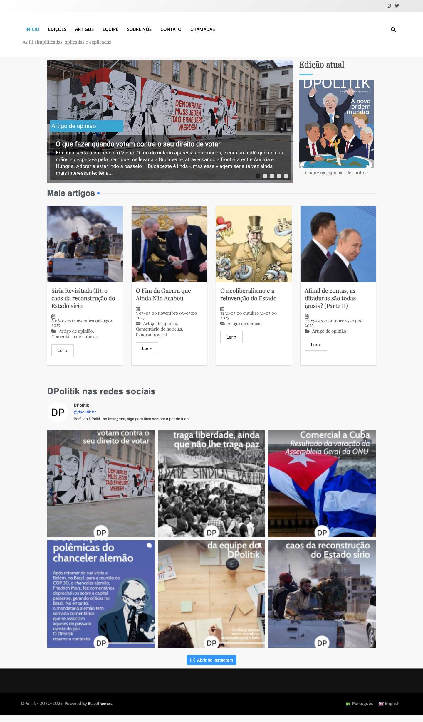 DPolitik – As RI simplificadas, aplicadas e explicadas - Full Screenshot