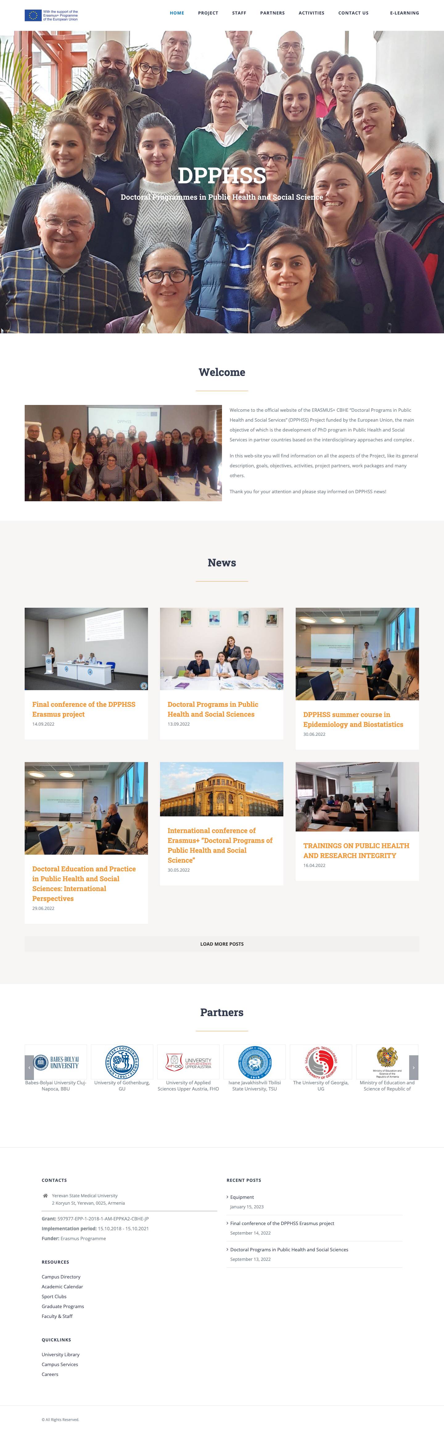 DPPHSS – Doctoral Programmes in Public Health and Social Science - Full Screenshot