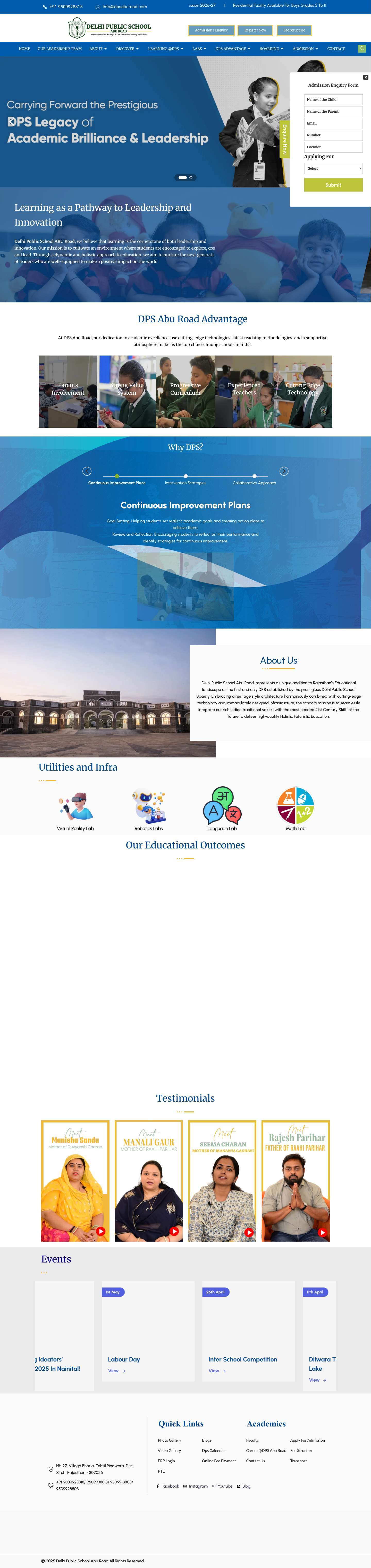 top schools in abu road | best school in abu road - Full Screenshot