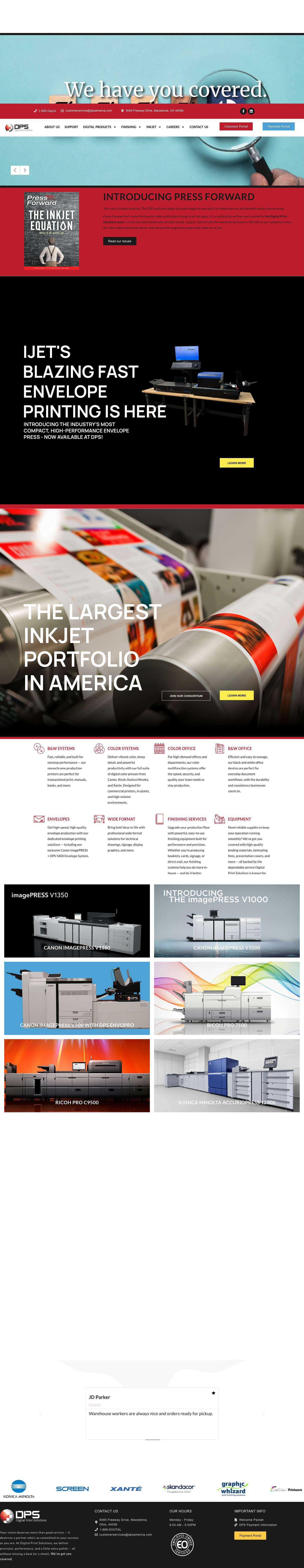 Digital Print Solutions – Digital Print Solutions understands the importance of a printer that has the versatility to provide print service providers with all the functions needed in their everyday work. - Full Screenshot