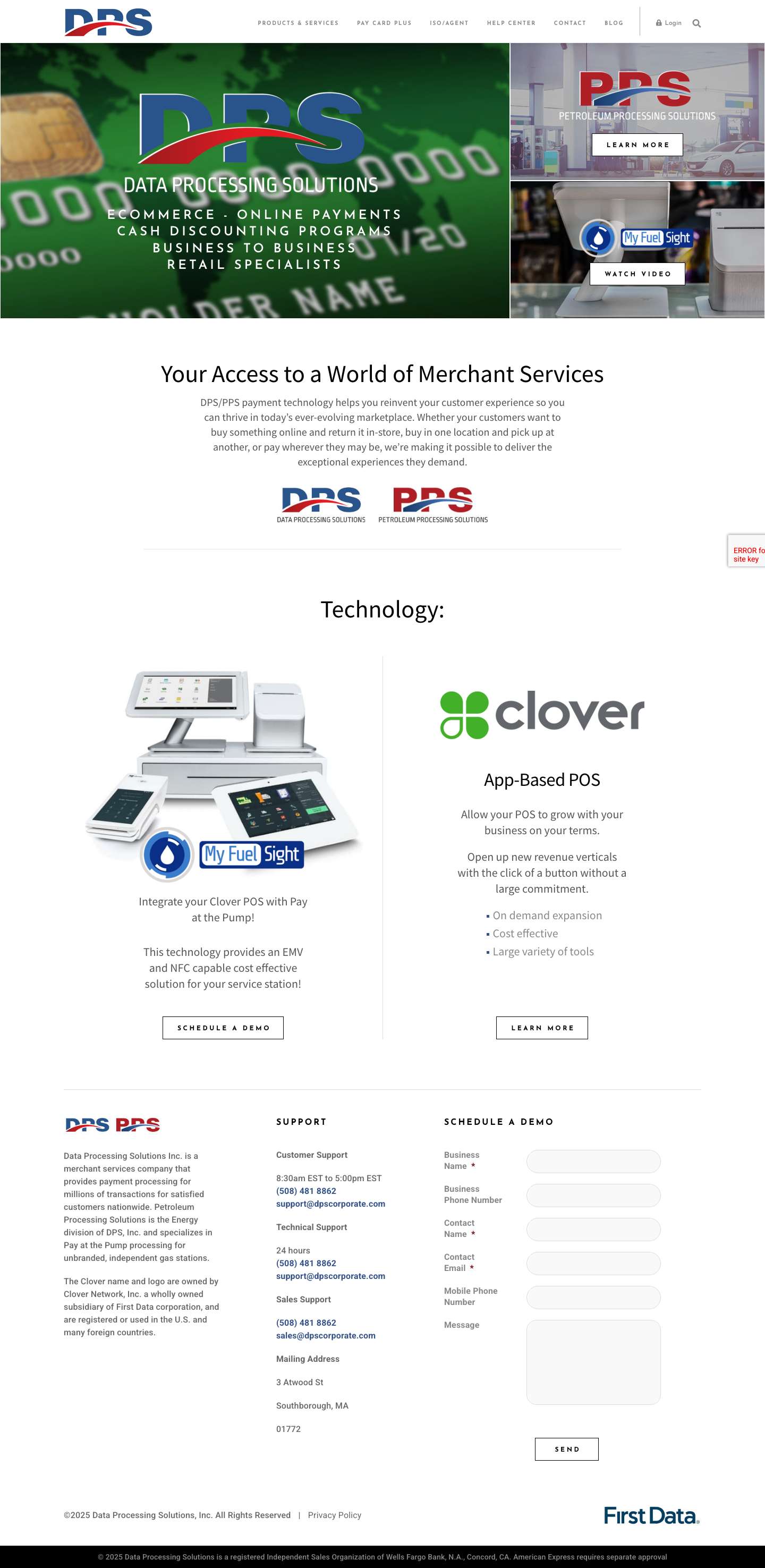 DPS Corporate » Your Access to a World of Merchant Services - Full Screenshot