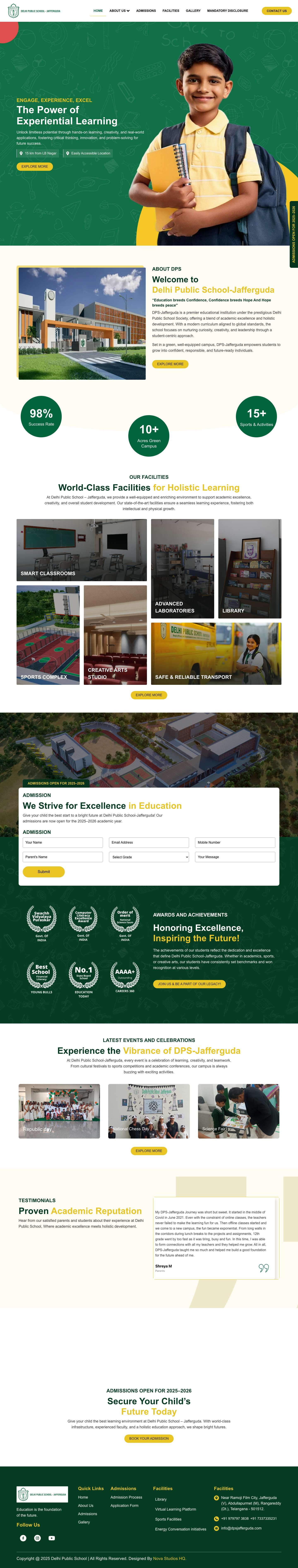 DPS Jafferguda - Full Screenshot