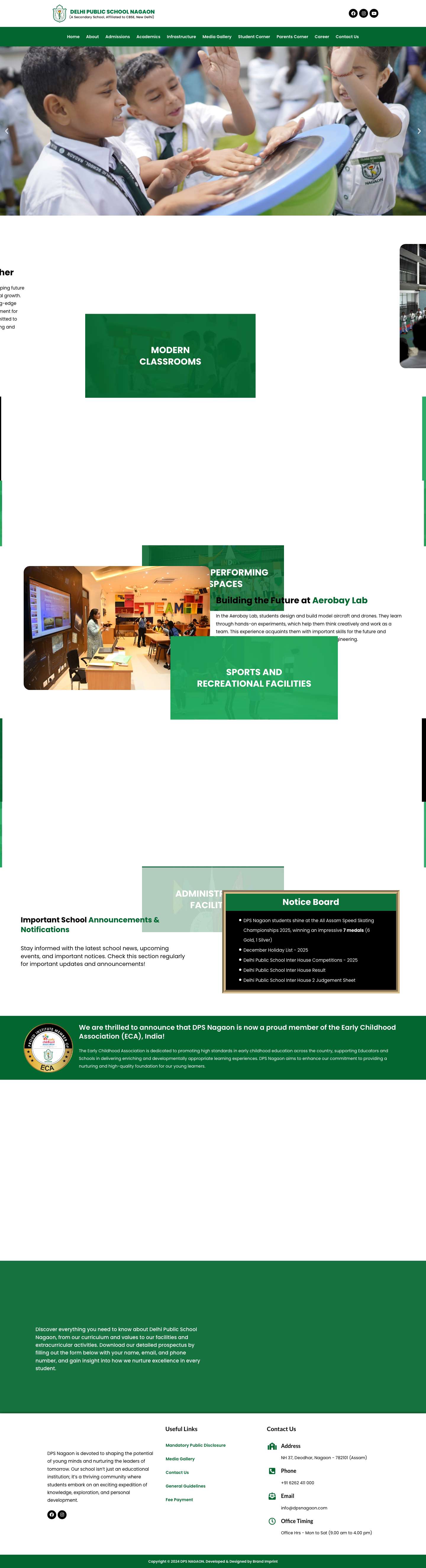 Home | DPS Nagaon - Full Screenshot