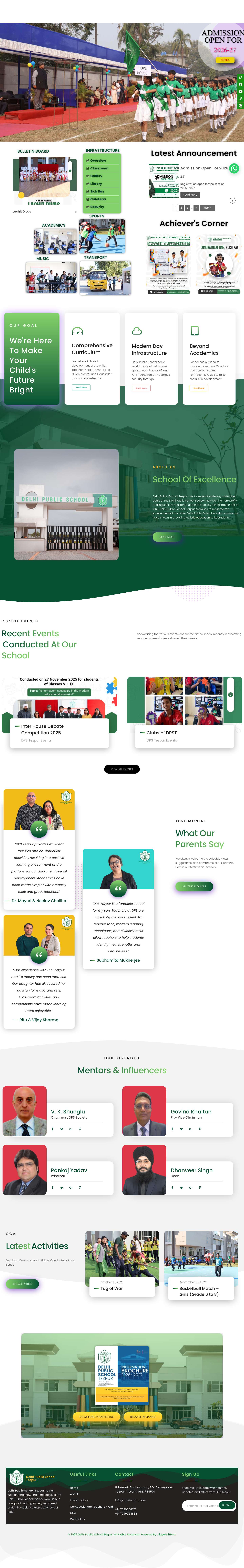 Delhi Public School Tezpur - Full Screenshot