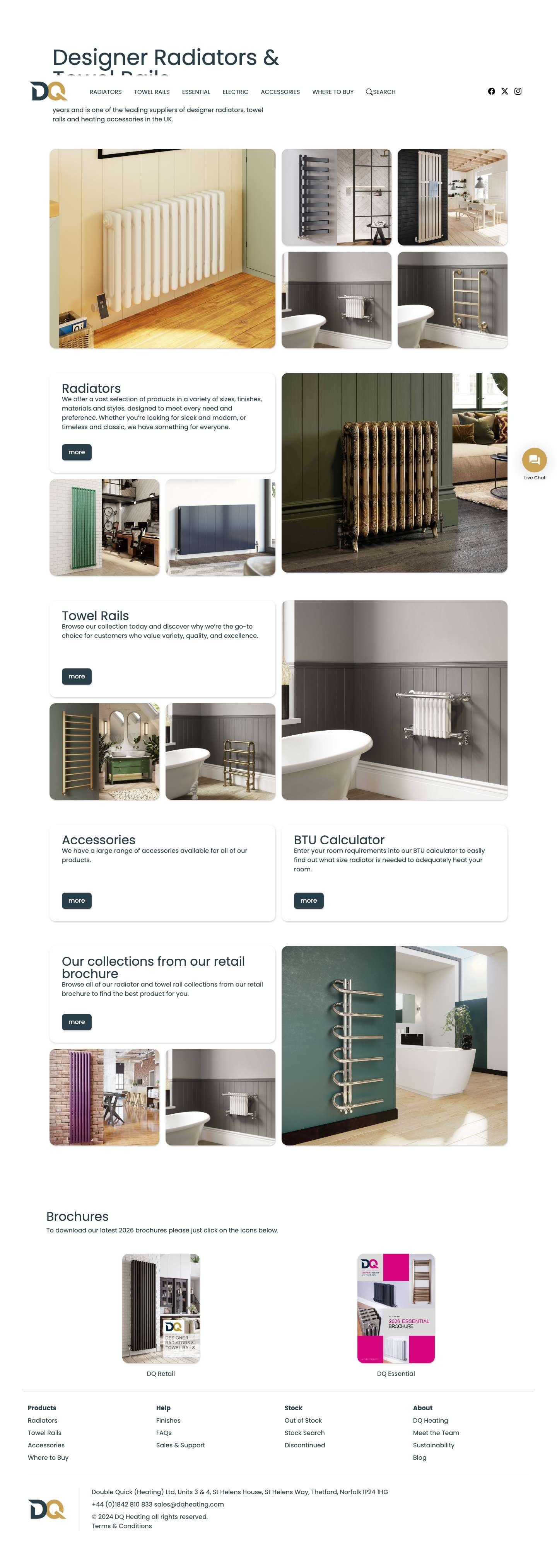 Home - DQ Heating - Full Screenshot