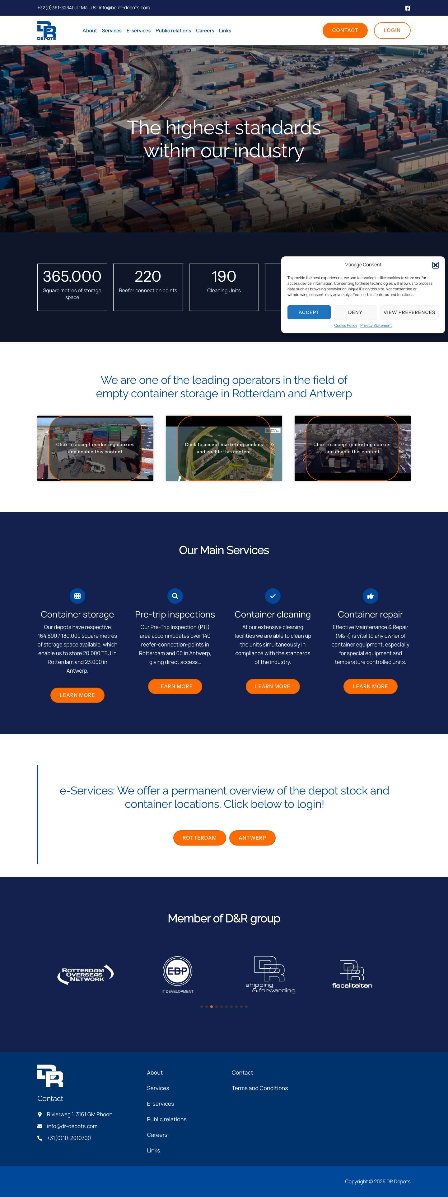 Home | DR Depots - Full Screenshot