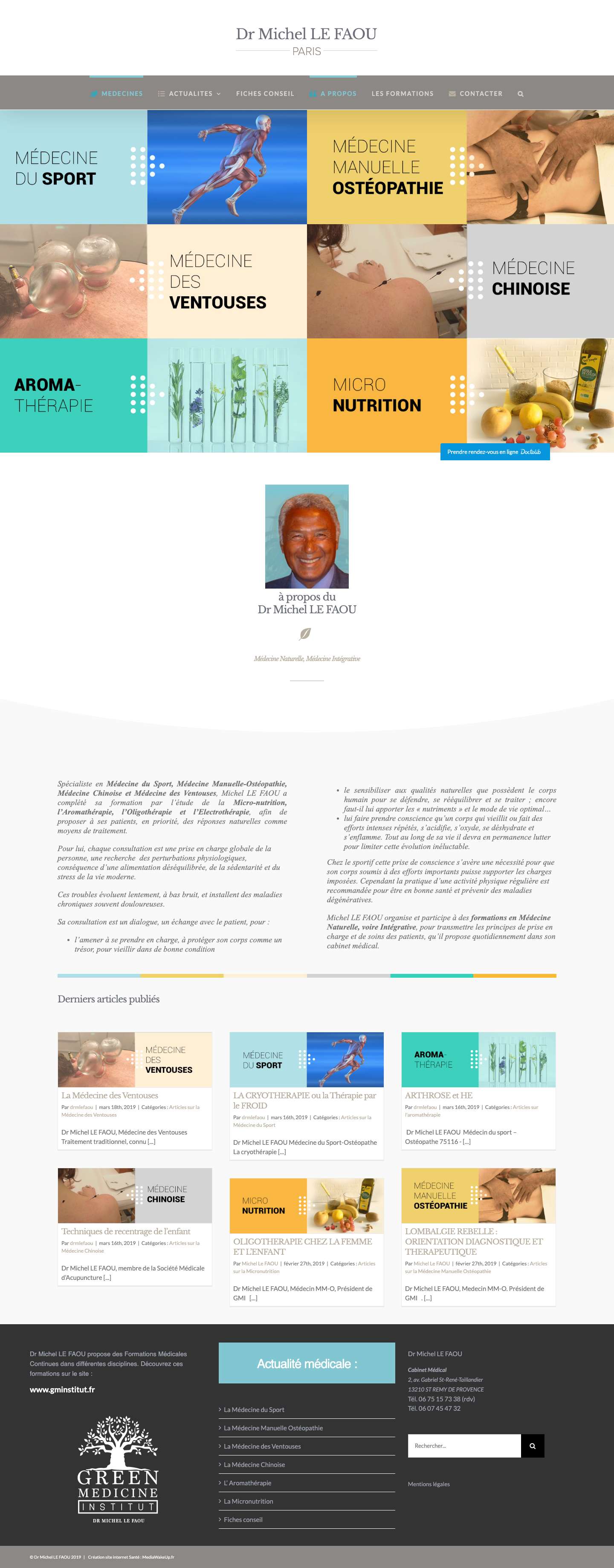 Dr Michel LE FAOU – Médecine Naturelle, Médecine Intégrative - Full Screenshot