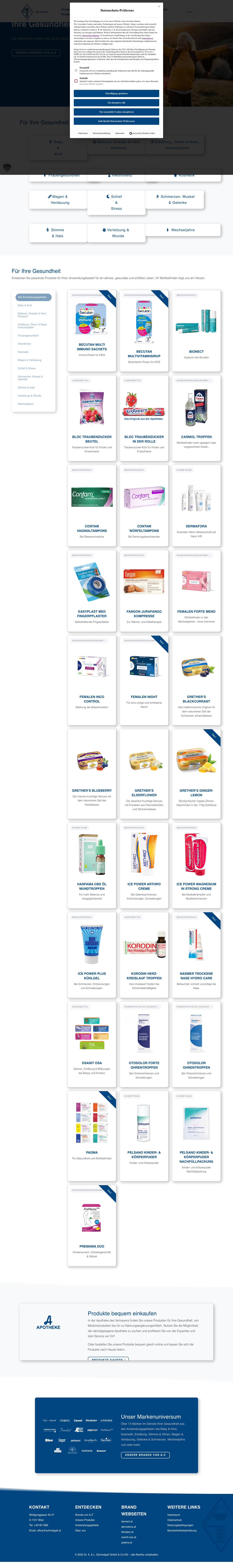 Home | Dr. A. & L. Schmidgall - Full Screenshot