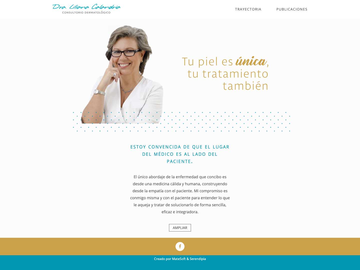 Home - Dra. Liliana Calandria - Full Screenshot