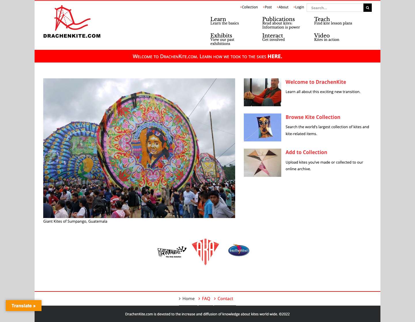DrachenKite – The World's largest database of kites and kite related information. - Full Screenshot