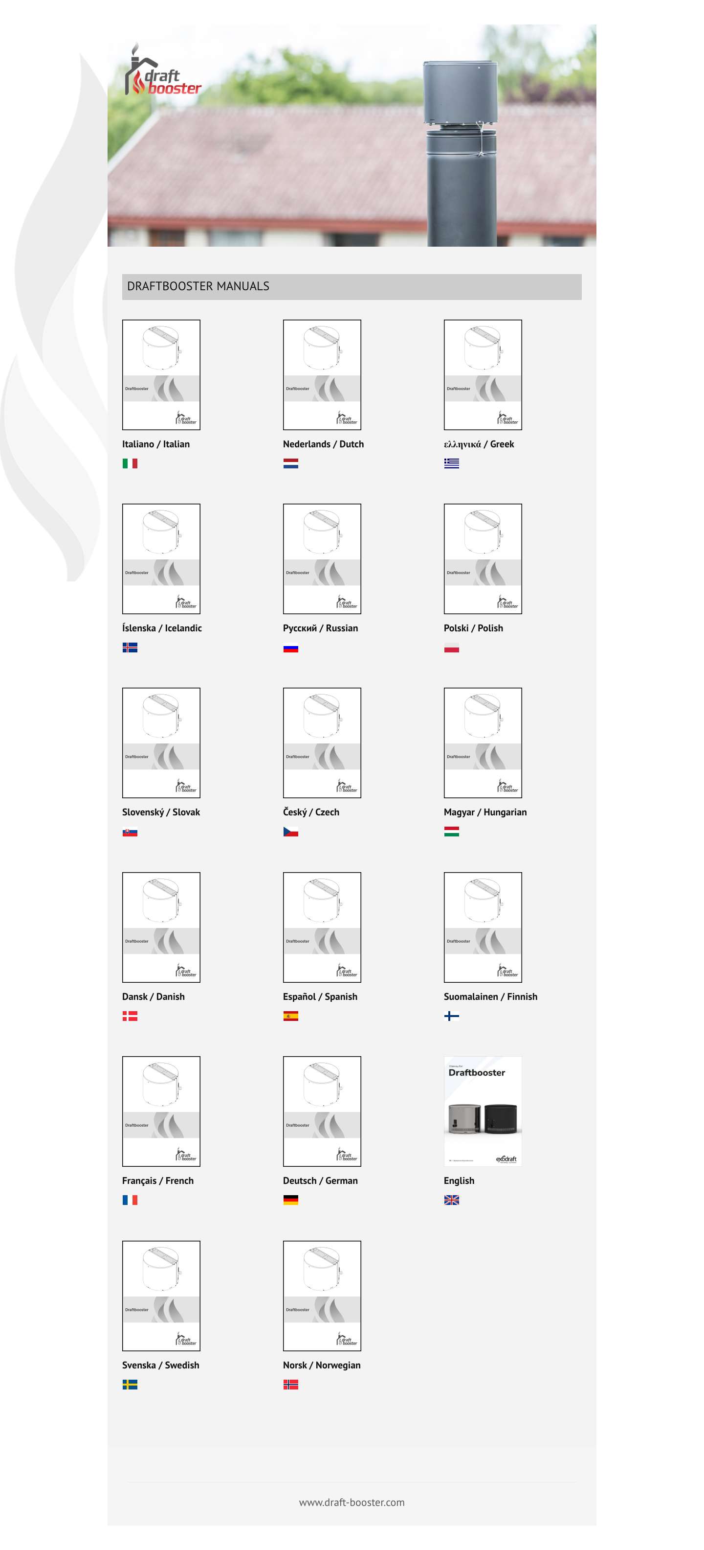 Draftbooster Manuals - Full Screenshot