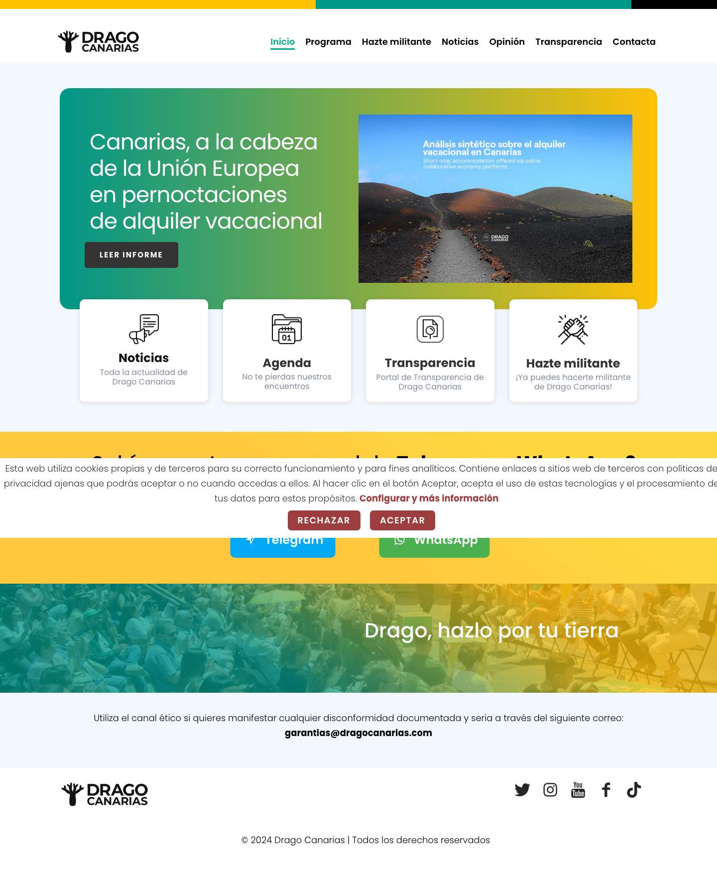 Home - Drago Canarias - Full Screenshot
