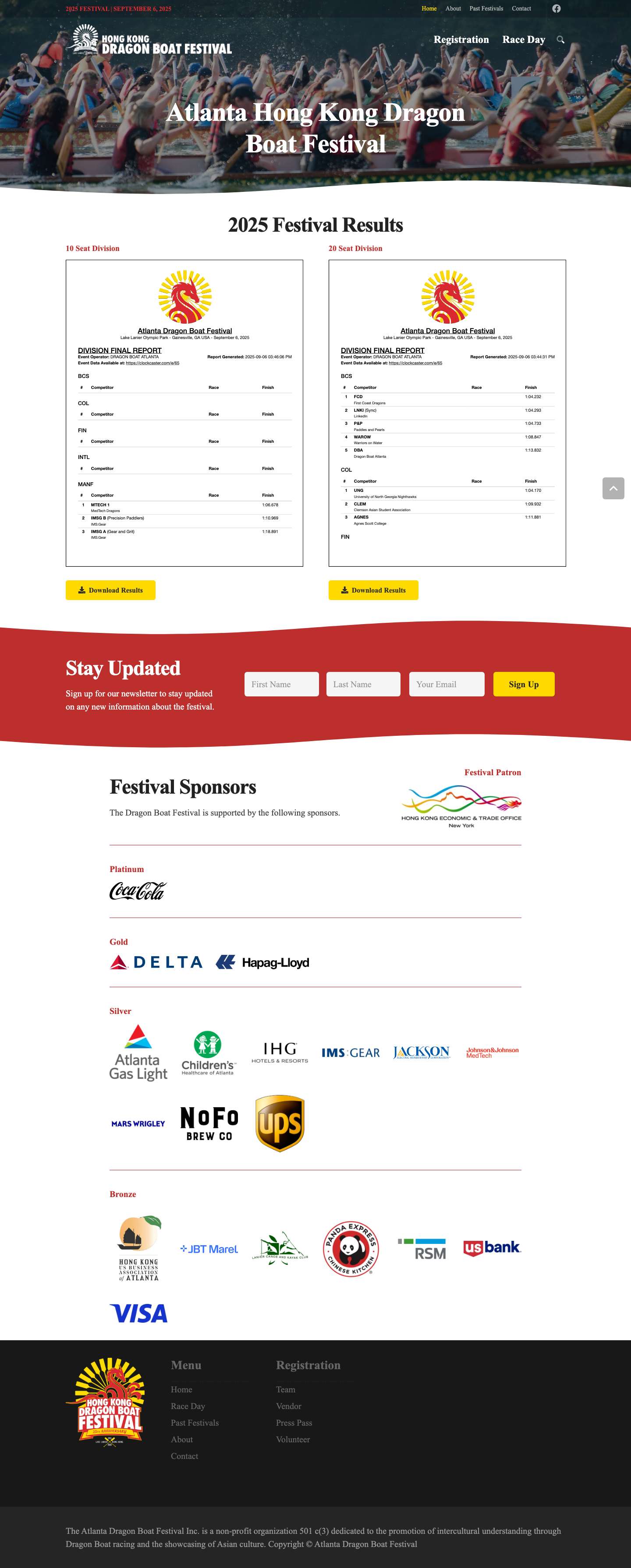 2025 Atlanta Hong Kong Dragon Boat Festival | September 6, 2025 - Full Screenshot