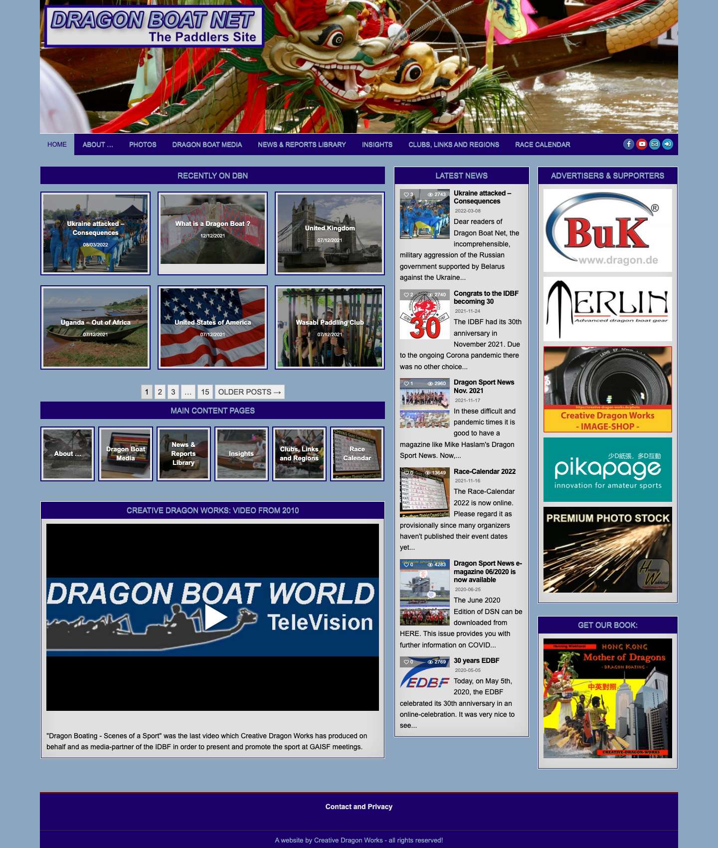Dragon Boat Net - The Paddlers Siteplay-sharp-fill - Full Screenshot