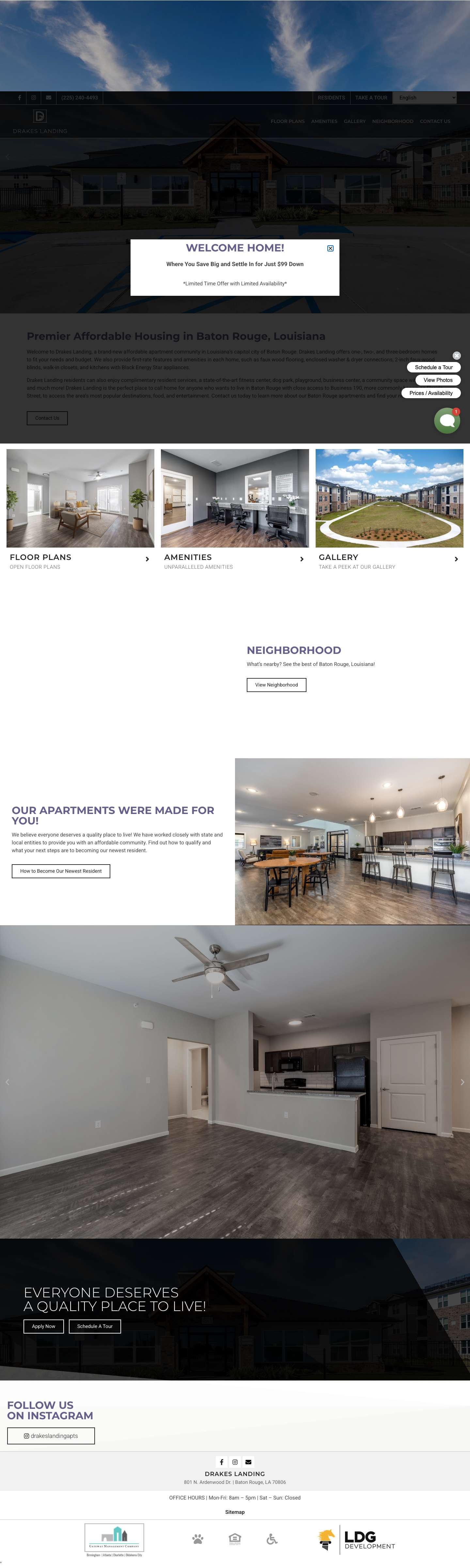 Baton Rouge Apartments for Rent | Drakes Landing, Louisiana - Full Screenshot