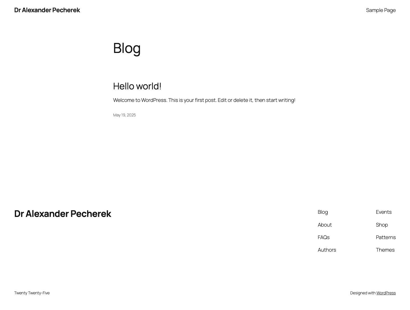 Dr Alexander Pecherek - Full Screenshot