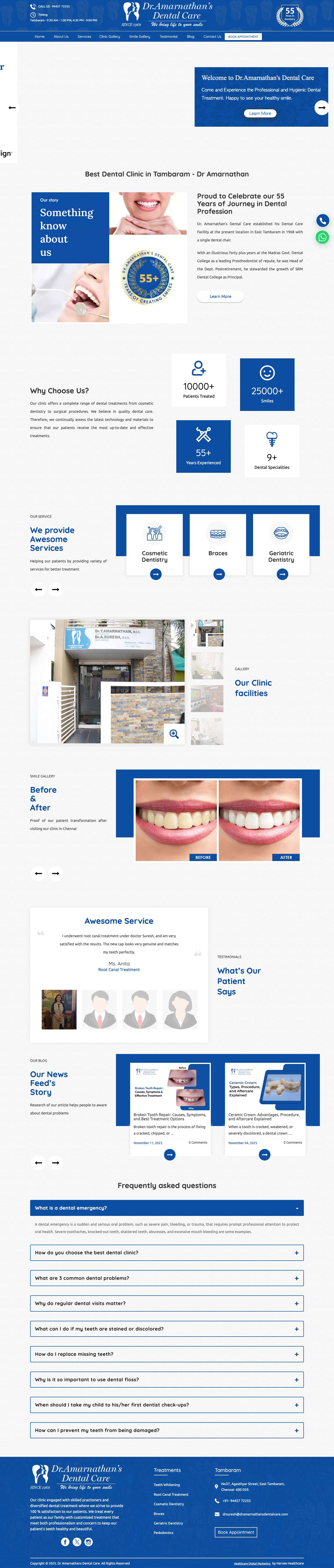 Best Dental Clinic in Tambaram | Best Dentist in Chennai - Full Screenshot