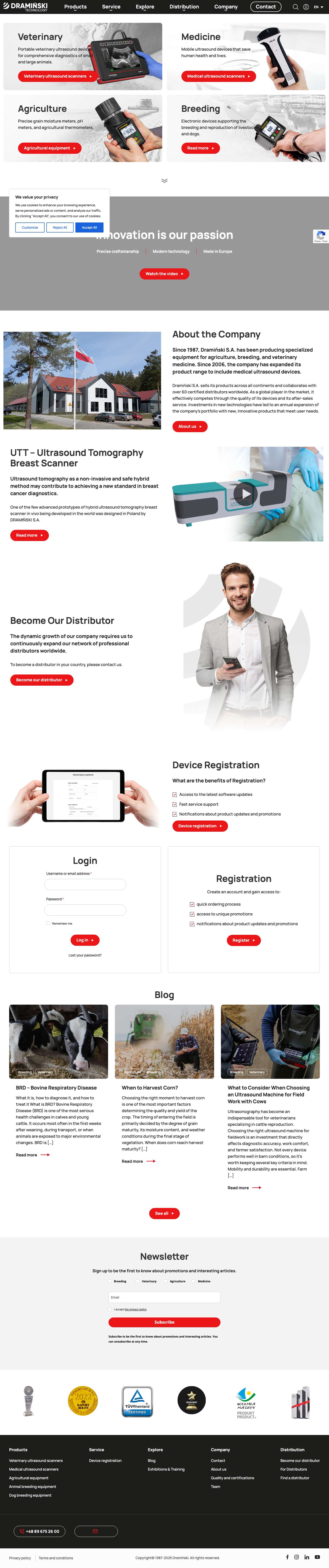 Home - Dramiński - Full Screenshot