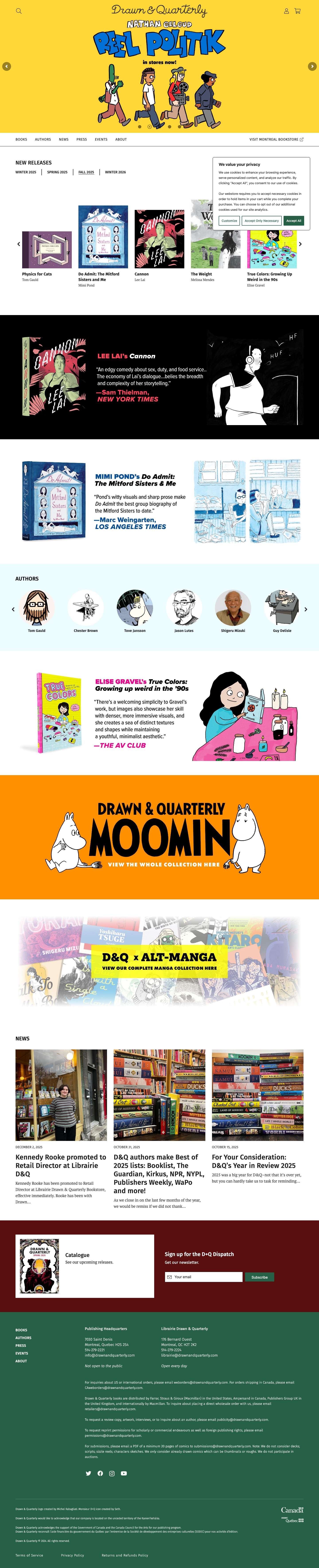 Drawn & Quarterly - Full Screenshot