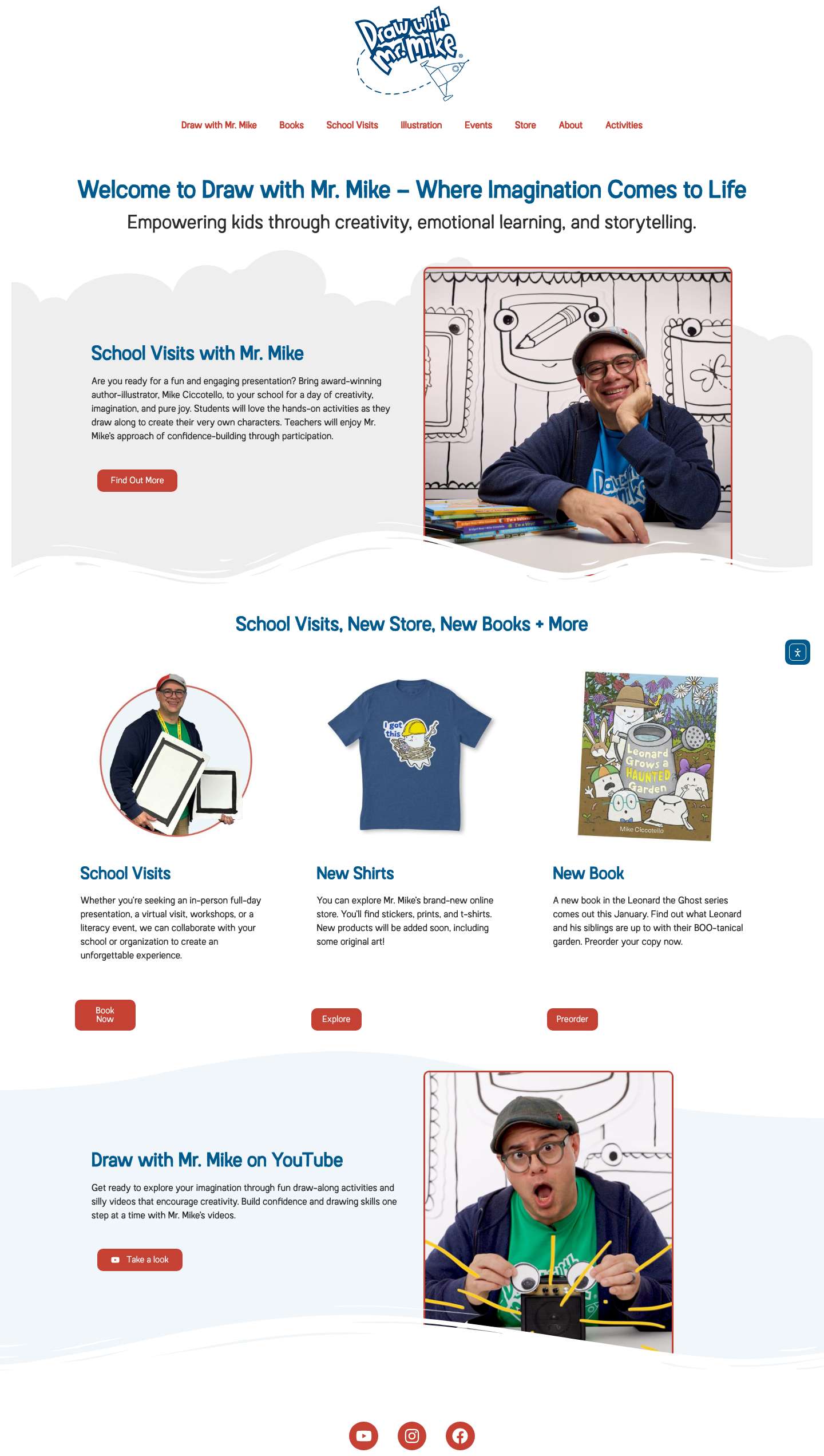 Draw with Mr. Mike | Books for Kids, School Visits & Art Fun - Full Screenshot