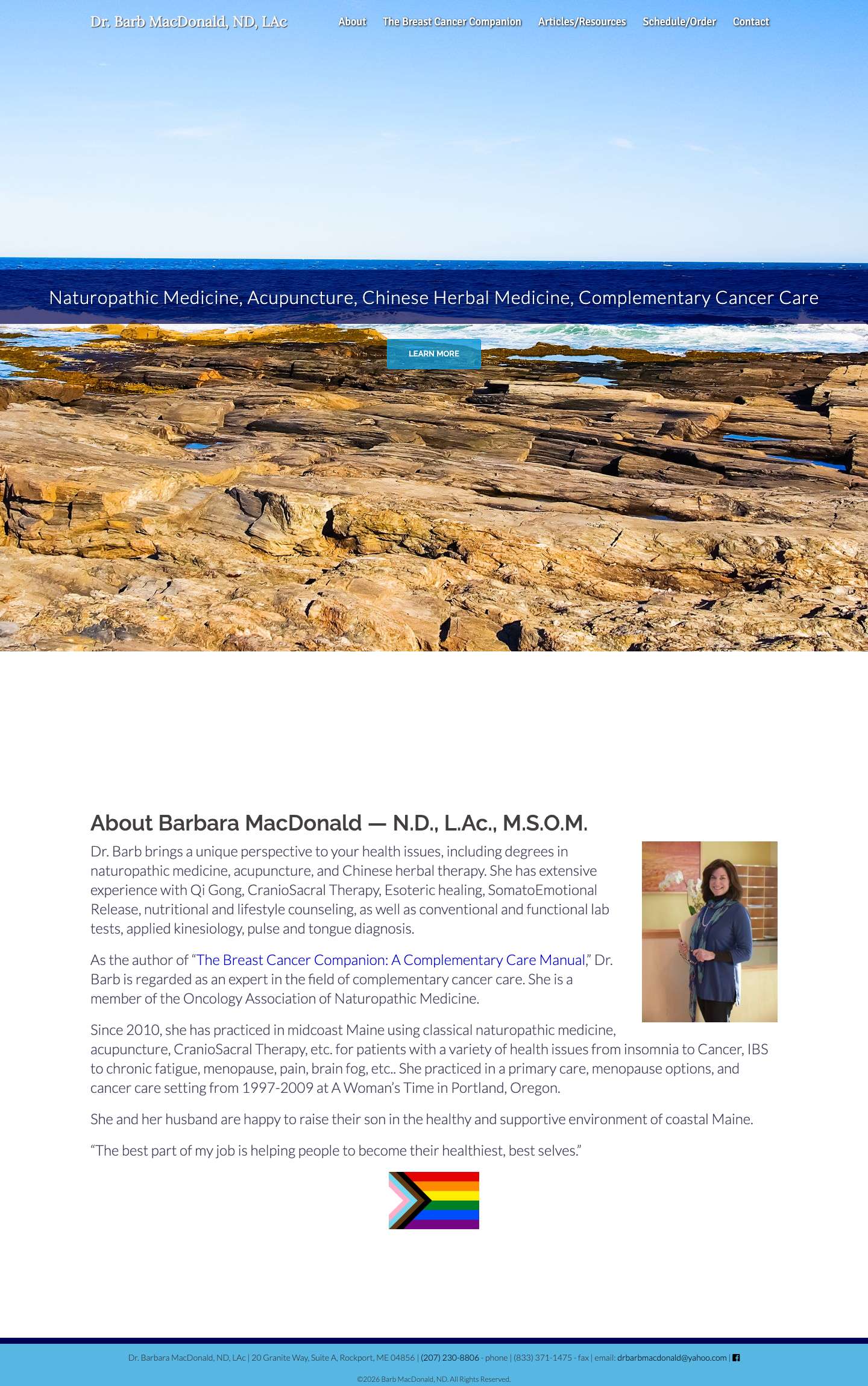 Dr. Barb MacDonald, ND, LAc - Full Screenshot