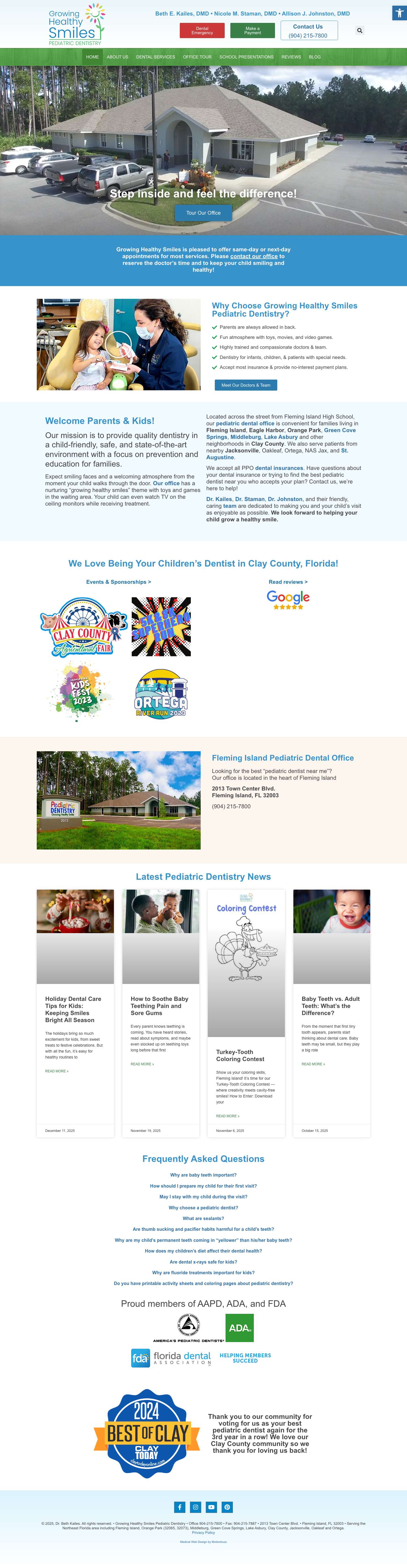Pediatric Dentistry Orange Park | Kids' Dentist Fleming Island FLAccessibility ToolsIncrease TextDecrease TextGrayscaleHigh ContrastNegative ContrastLight BackgroundLinks UnderlineReadable FontResetSitemapHelpFeedback - Full Screenshot