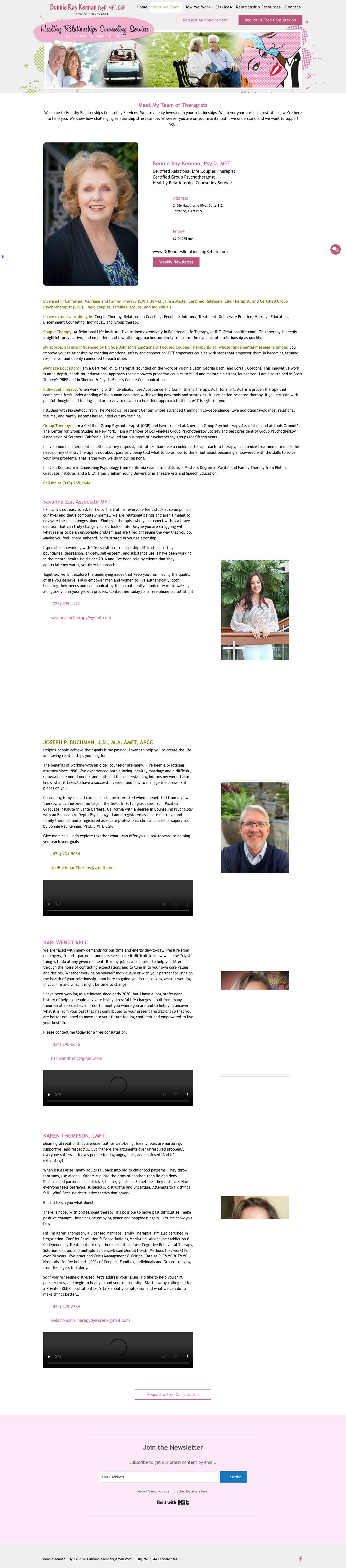 Relational Life Therapist Torrance | Healthy Relationships - Full Screenshot