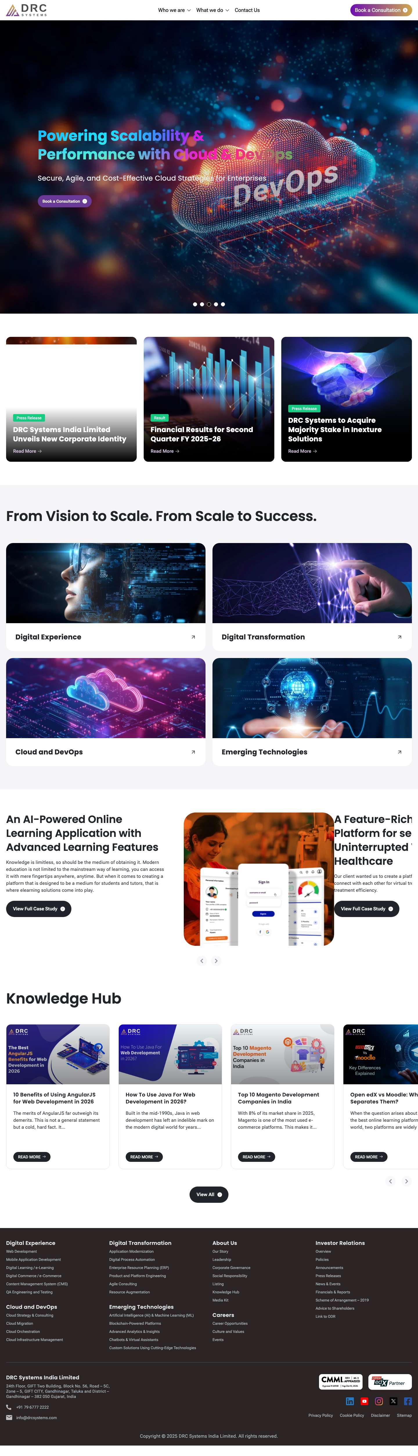 DRC Systems: Custom Software Development & IT Consulting Company - Full Screenshot