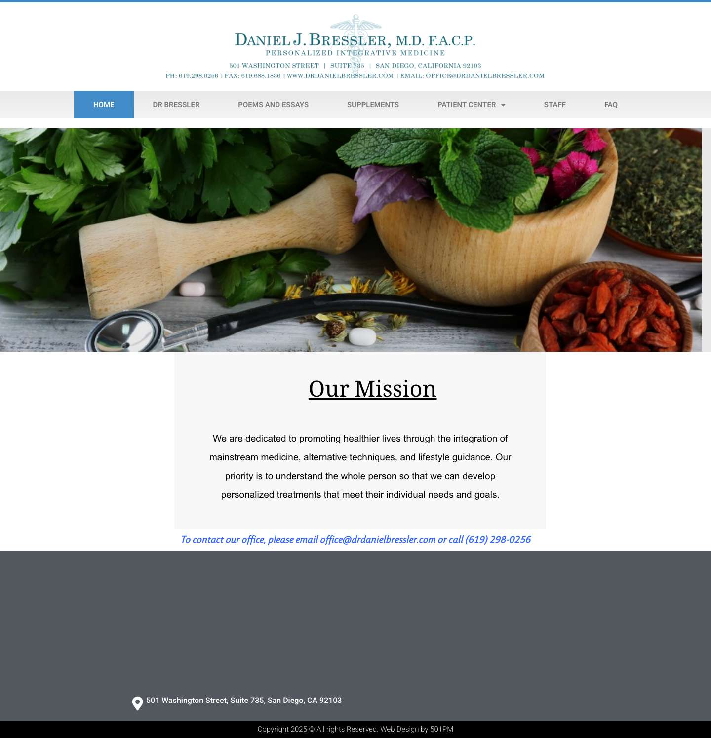 Dr Daniel Bressler - Full Screenshot