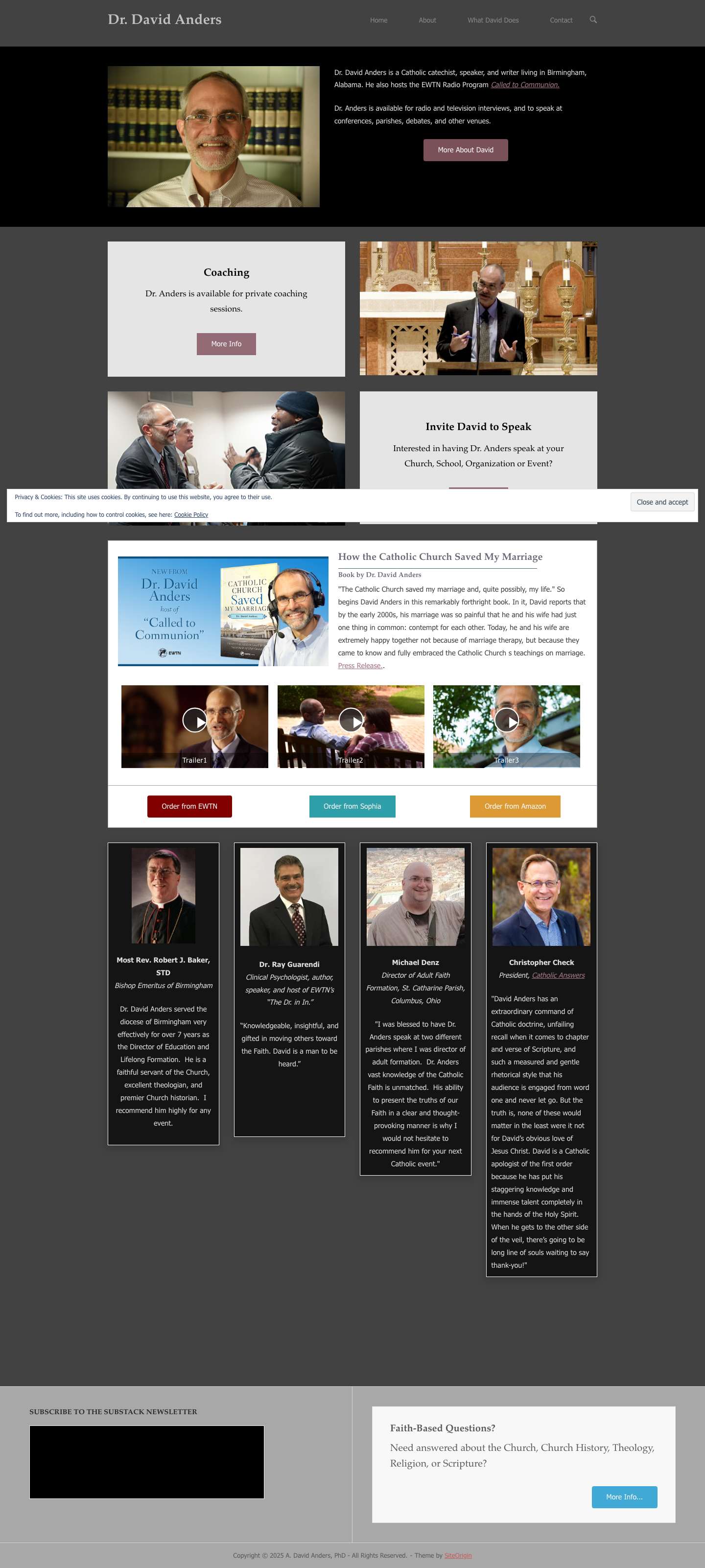 Home - Dr. David Anders - Full Screenshot