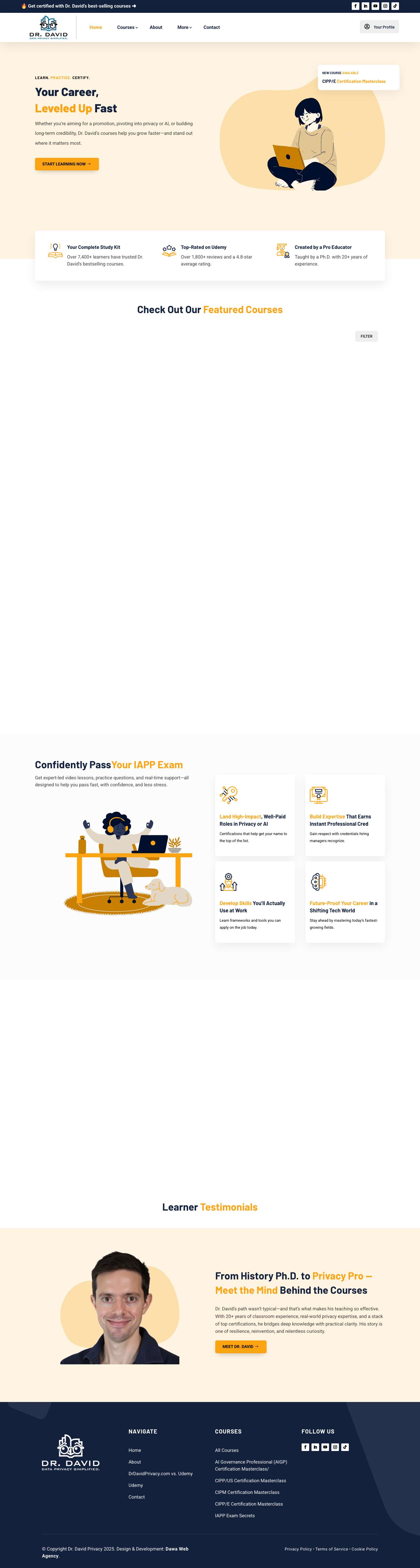 Dr. David, LLC - Privacy, AI Mastery, and Data Protection - Full Screenshot