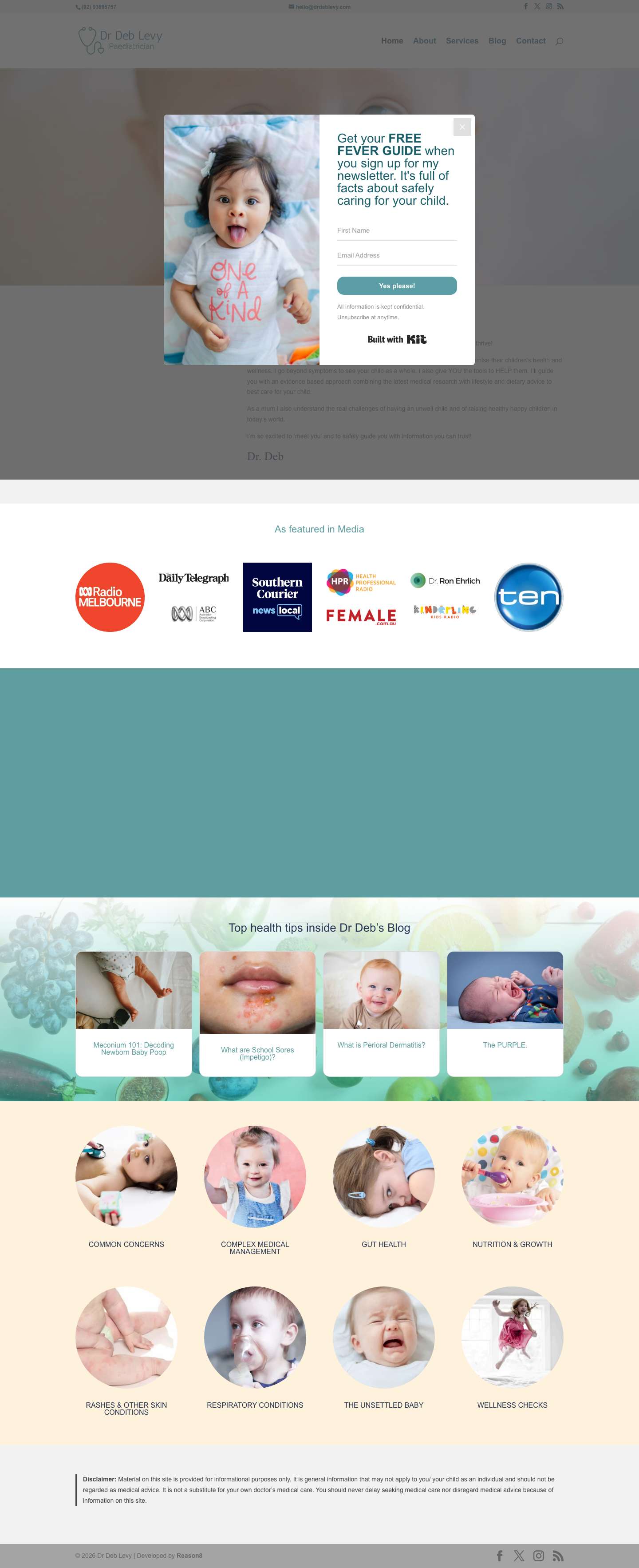 Home - Dr Deb Levy - Full Screenshot