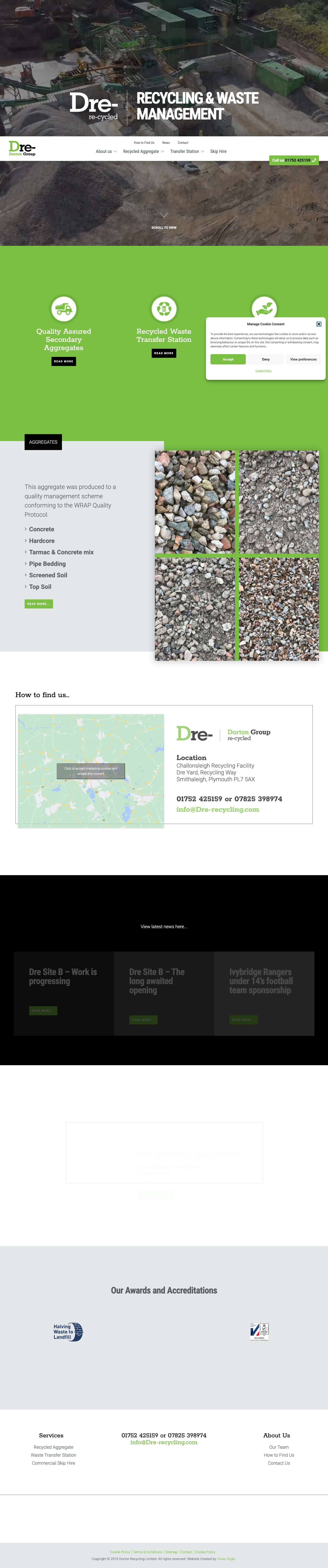 Dre-Recycling | Recycling & Waste ManagementClose - Full Screenshot