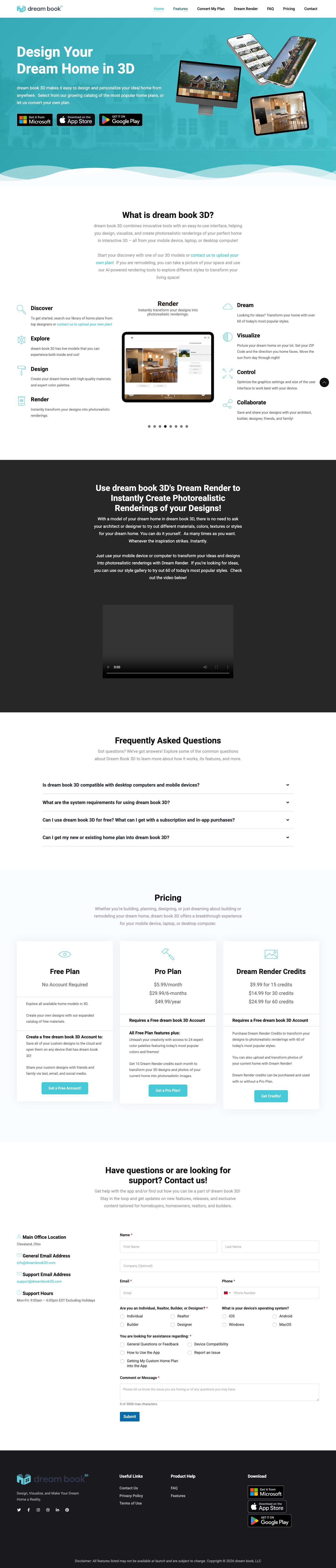 Home – dream book 3D - dream book 3D - Full Screenshot