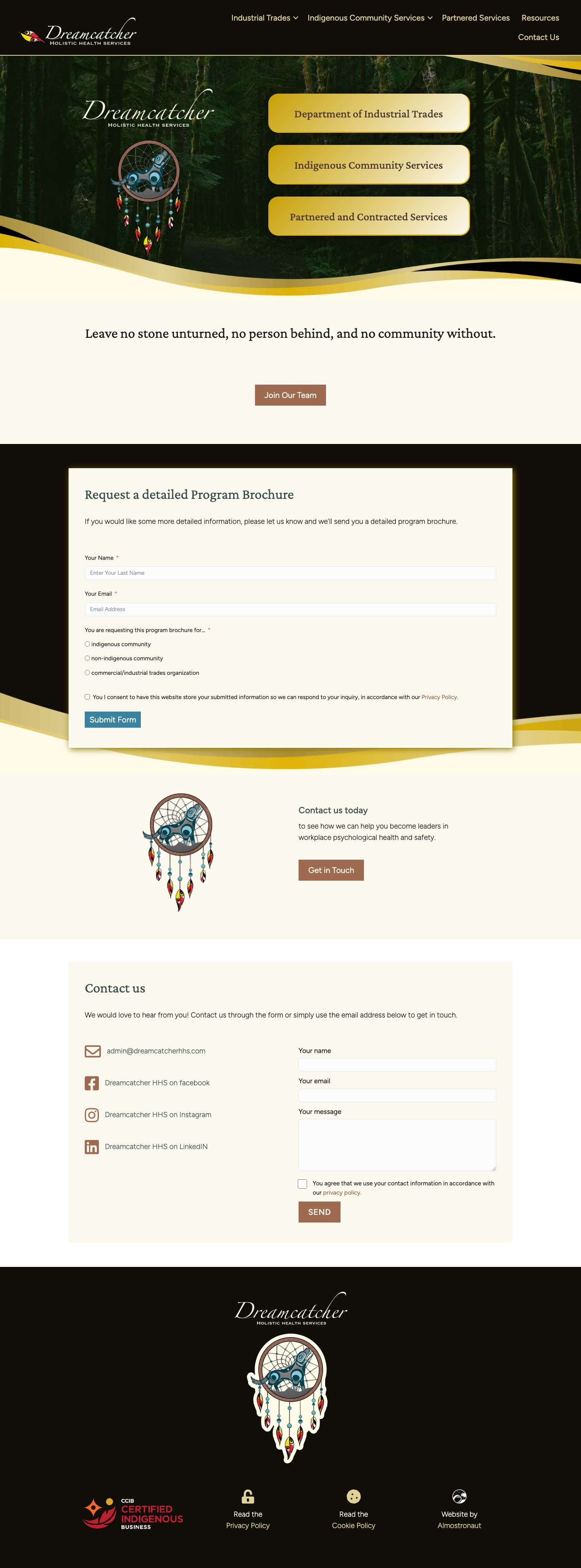 Dreamcatcher Holistic Health Services - Full Screenshot