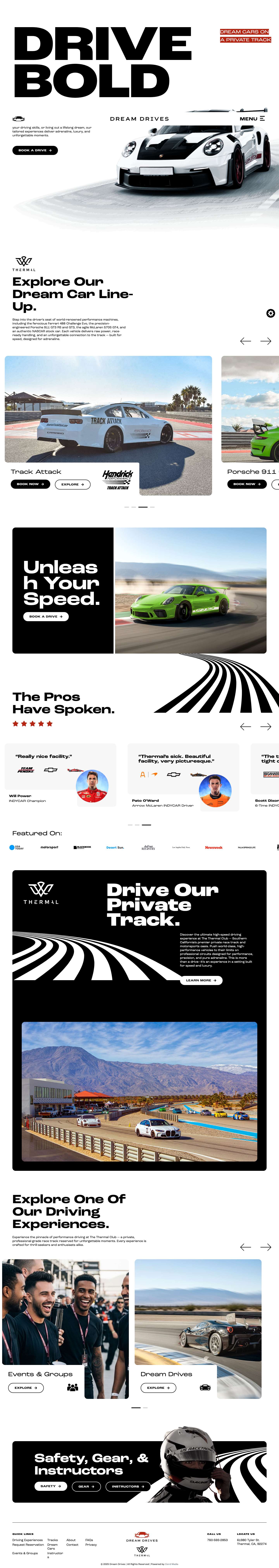 Home - Dream Drives - Full Screenshot