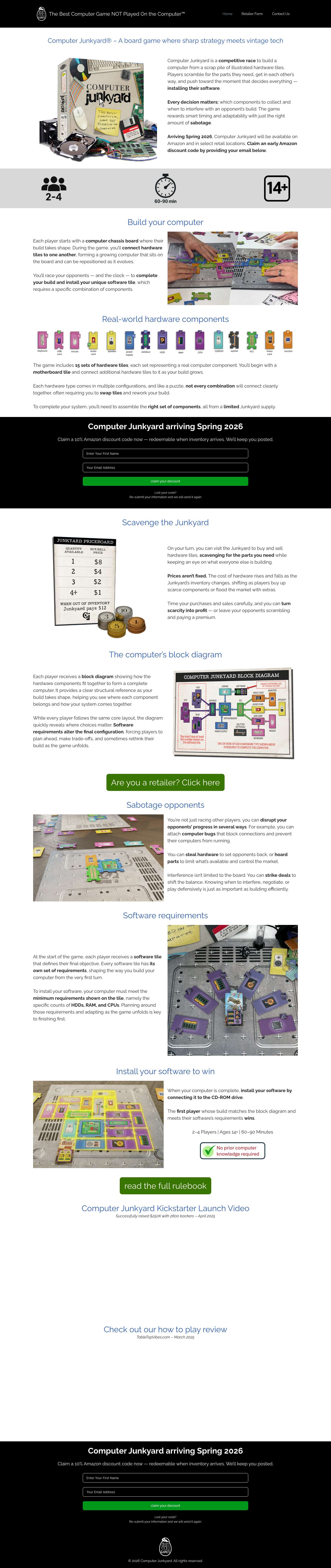 The Best Computer Game Not Played On the Computer (TM) – A Strategy Board Game About Building Computers - Full Screenshot