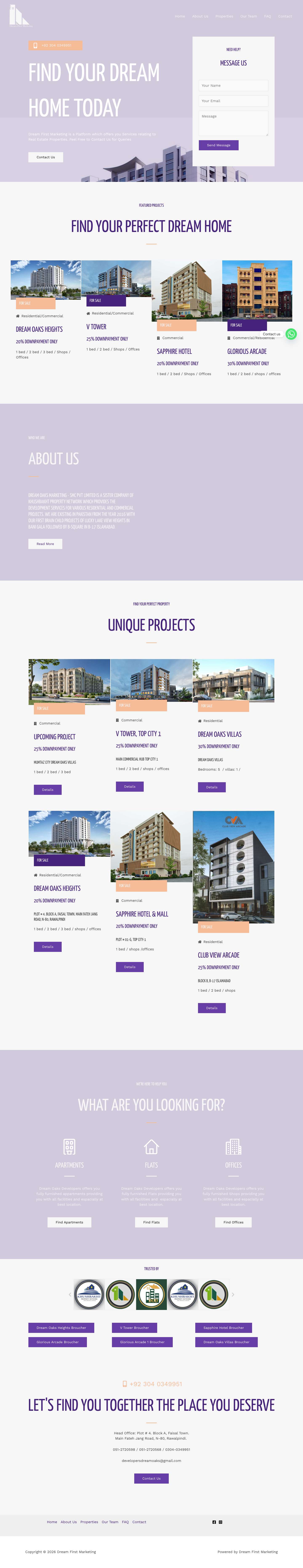 Dream First Marketing – Wide range of Property options to match your goals and lifestyle - Full Screenshot