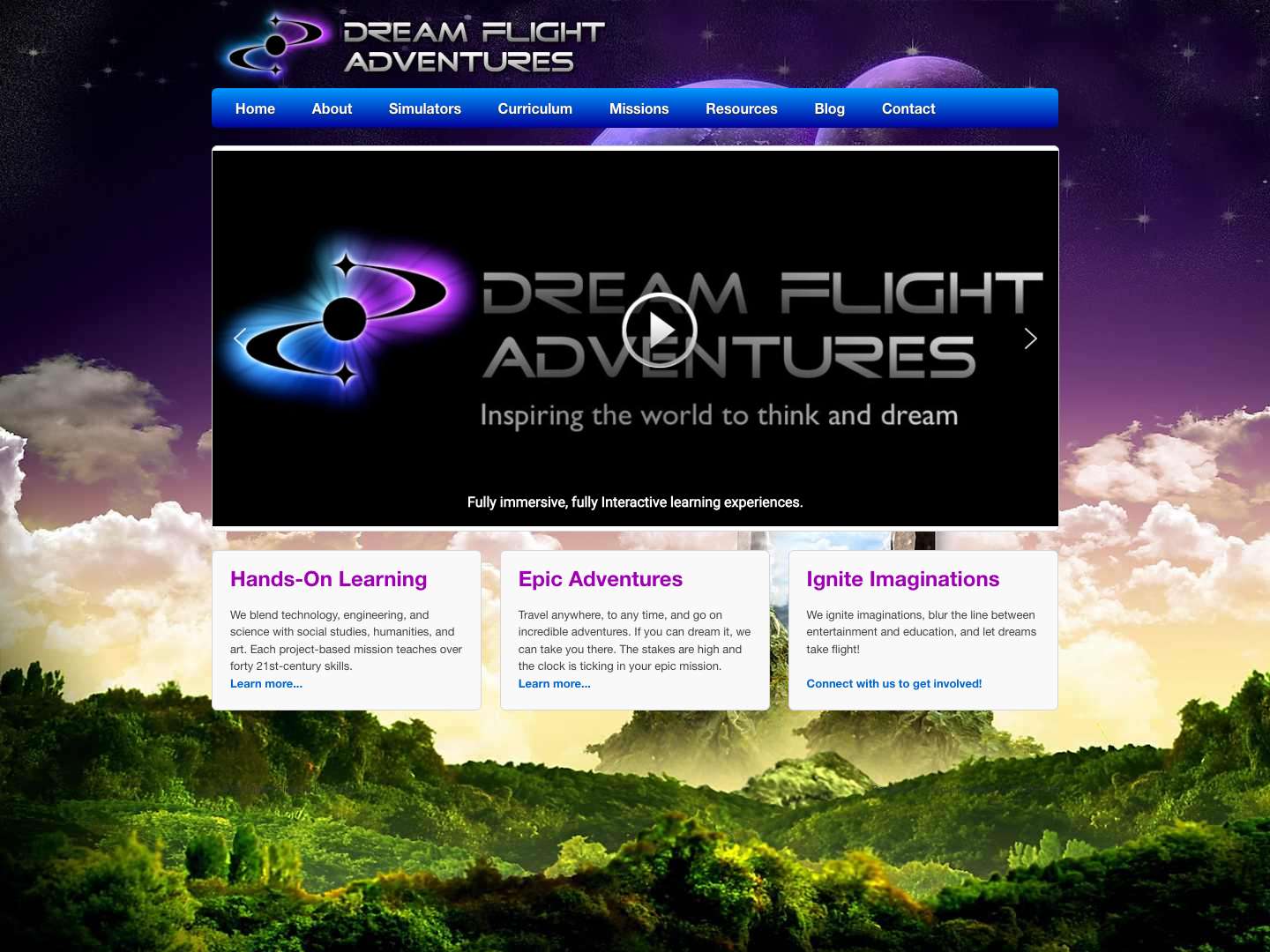 Dream Flight Adventures - Inspiring the World to Think and DreamDream Flight Adventures - Full Screenshot