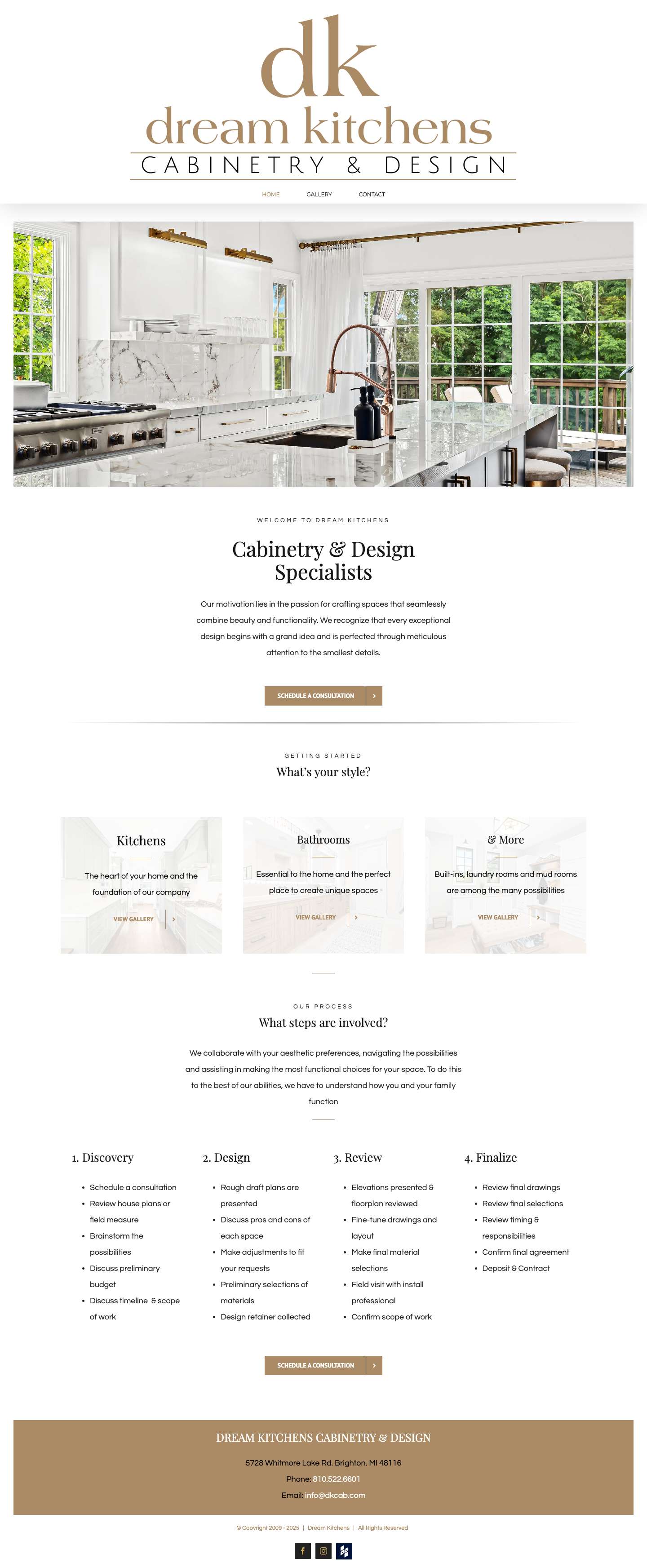 Dream Kitchens | Home | Your Vision, Our Expertise - Full Screenshot