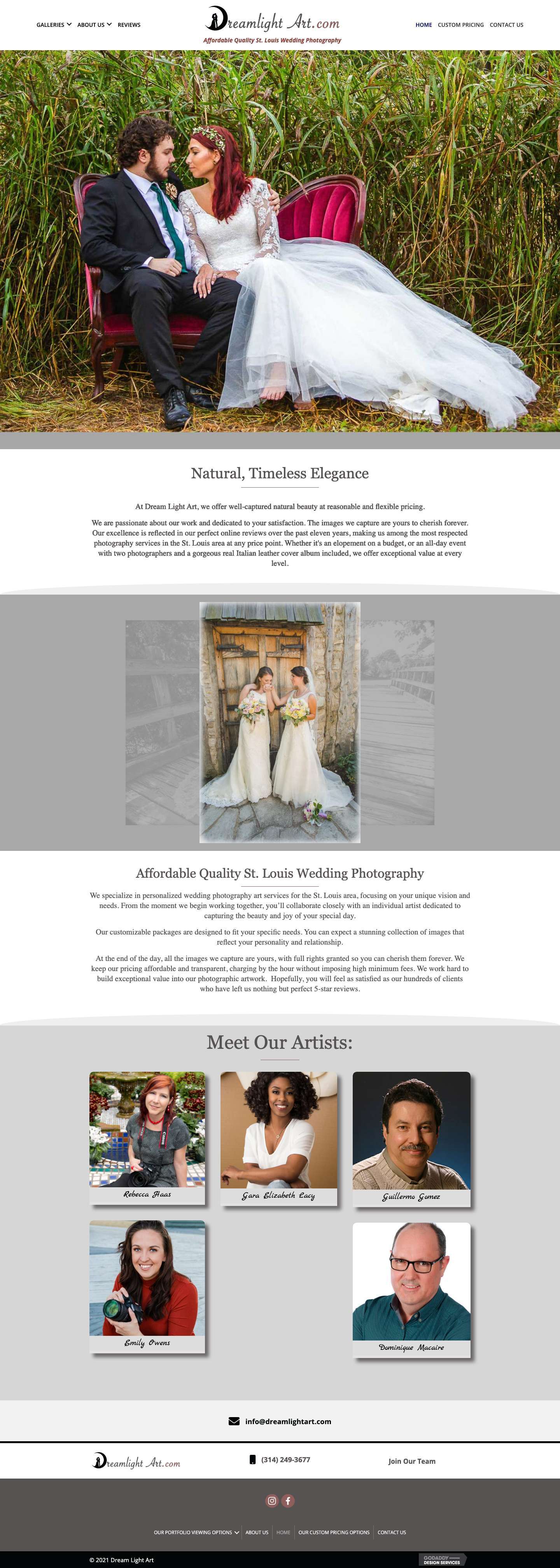 Affordable Quality St. Louis Wedding Photographers - Full Screenshot