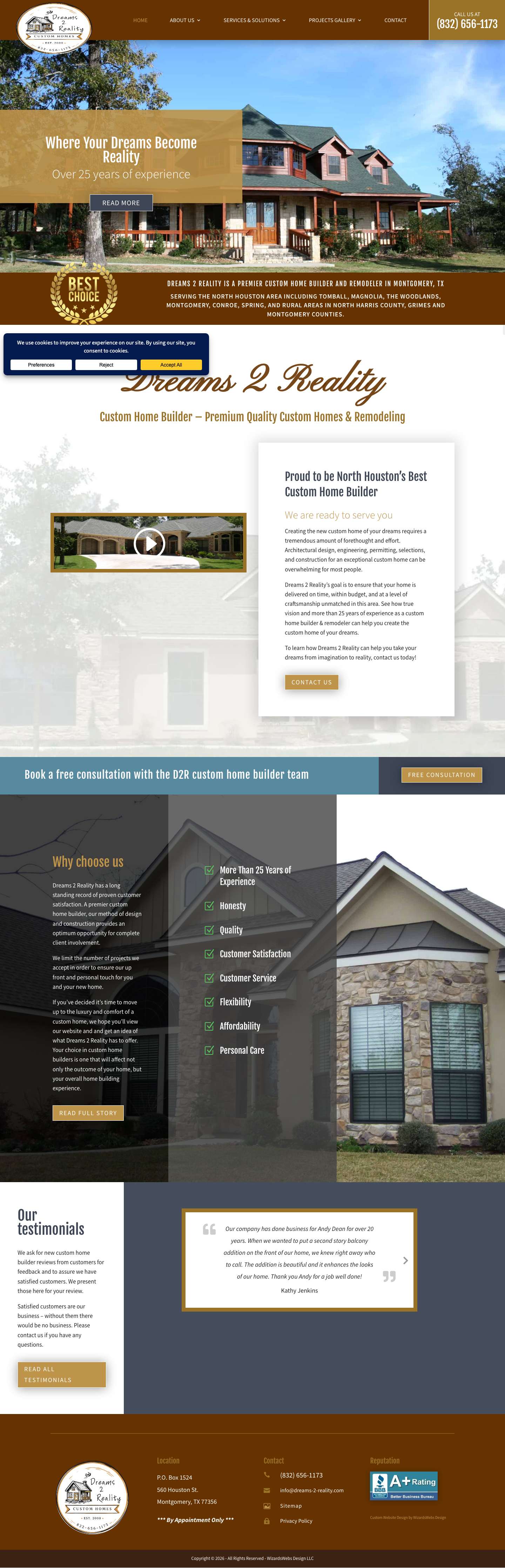 Custom Home Builder #1 Best Dreams 2 Reality Custom Homes - Full Screenshot