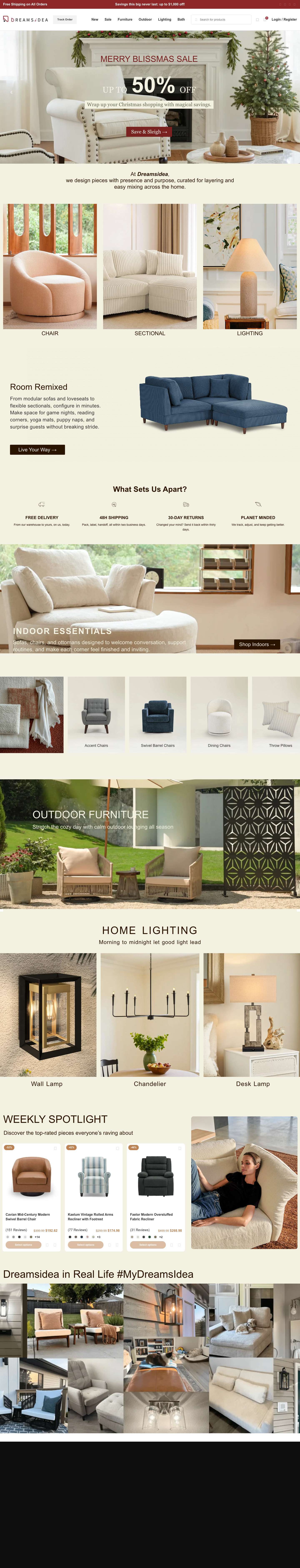 Home Furniture - Dreamsidea - Full Screenshot