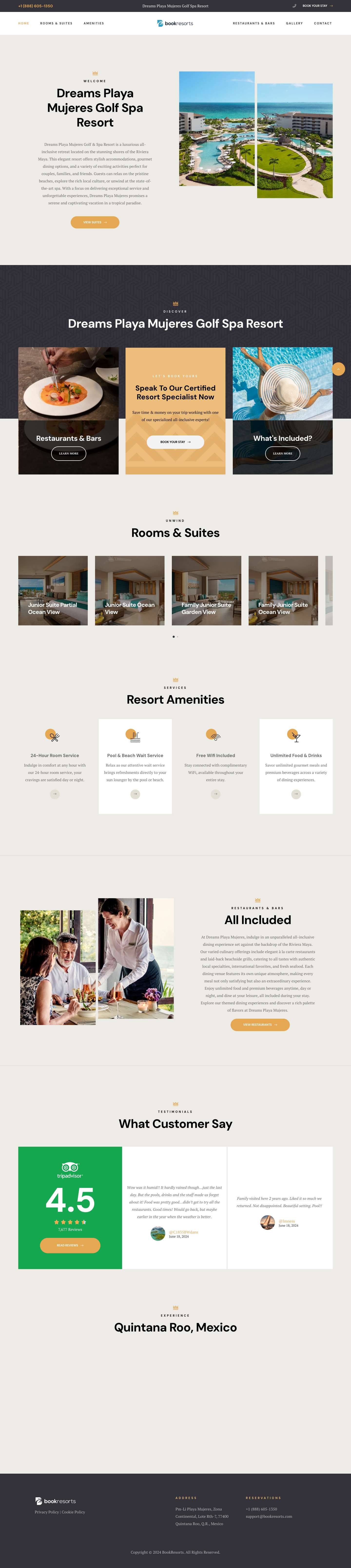 Home - Dreams Playa Mujeres - Full Screenshot