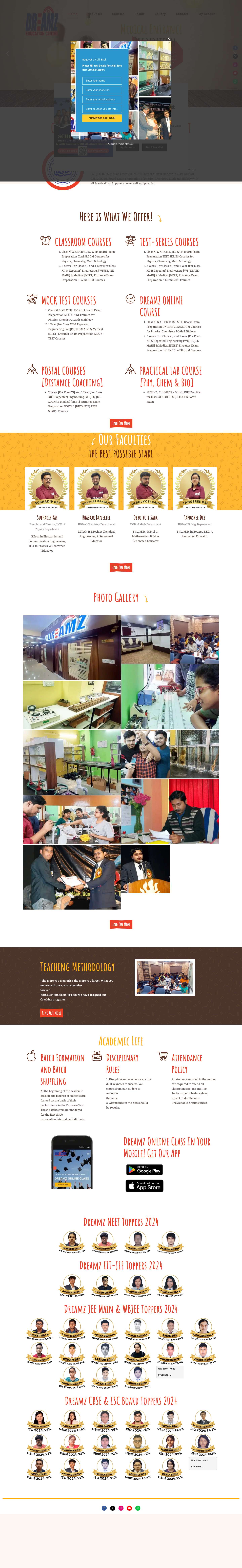 NEET & JEE Preparation - Dreamz Education Centre [Unit of DRMZEDU Services Pvt Ltd] - Full Screenshot