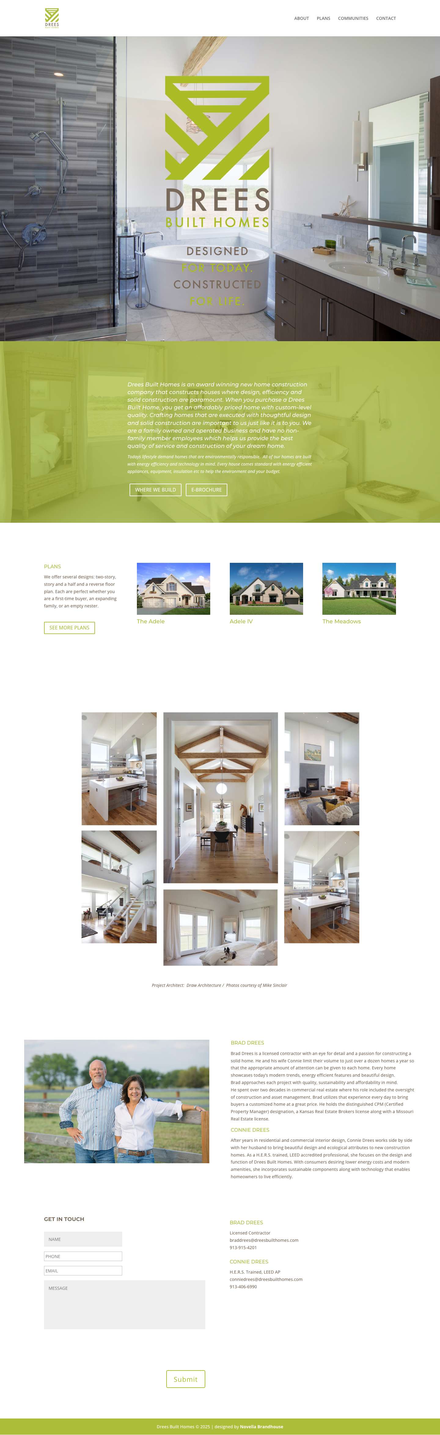 Home | Drees Built Homes - Full Screenshot